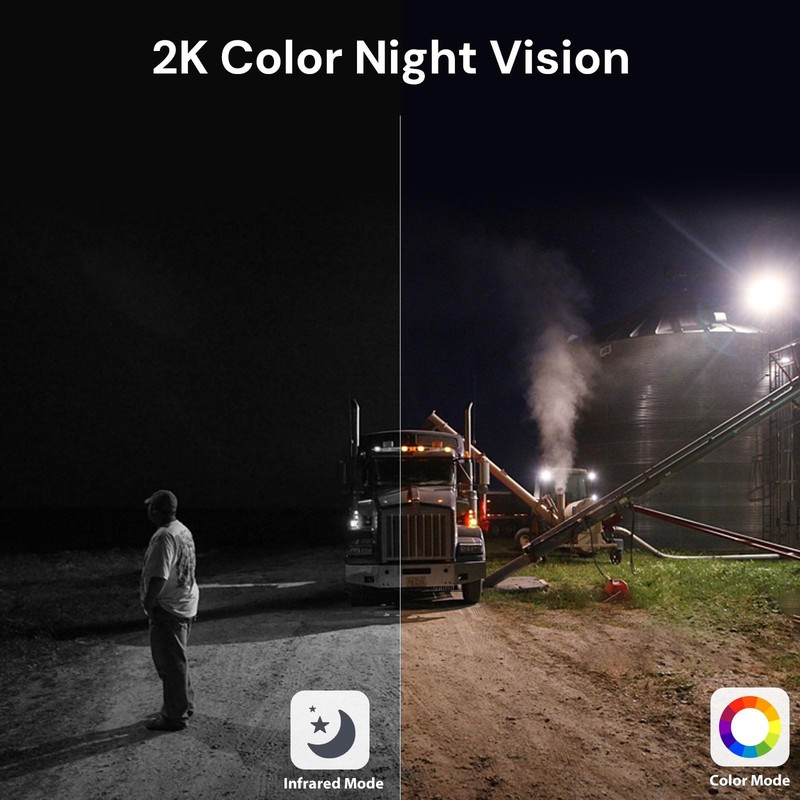 4G LTE Cellular Wireless Outdoor, No WiFi Needed, 2K Color Night Vision, 360°... gallery