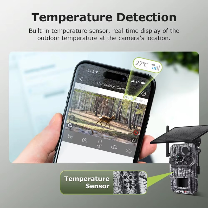 LS VISION 5MP 4G Solar Hunting Trail Camera GPS 20M PIR Motion Detection Night V gallery