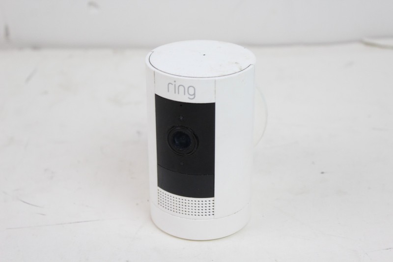 Ring 5UM7E5 Stick Up Cam Security Camera – White (No Battery)