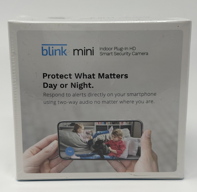 Blink Mini 1080p Security Camera White Indoor Smart HD Video gallery