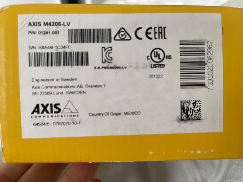 Axis M4206-LV M42 Network Camera 01240-001 gallery