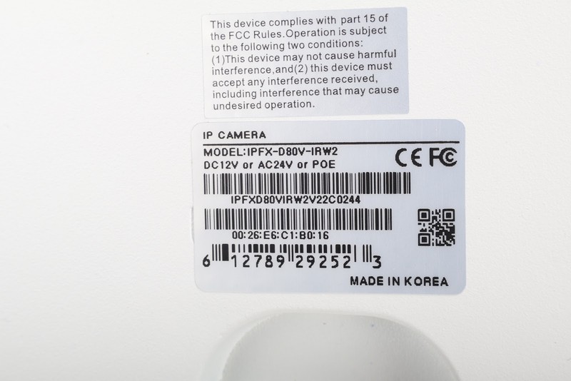 IC Realtime IPFX-D80V-IRW2 8 MP IP Indoor/Outdoor Vandal Dome Network Camera gallery