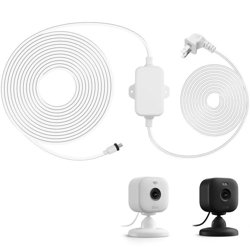 Extra Long Power Cord for Blink XT3/XT2/Mini - White gallery