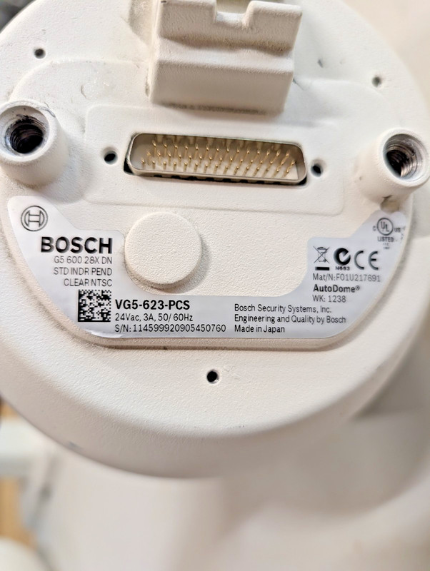 Bosch AutoDome 600 VG5-623-PCS PTZ Dome Camera 28x Analog Indoor Untested Parts gallery