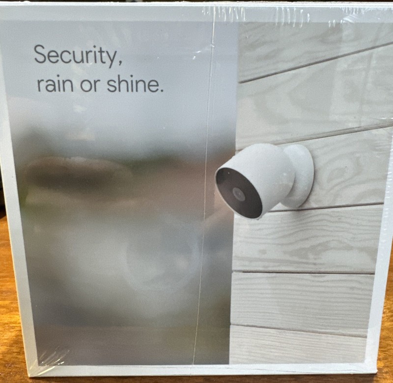 New Google Nest Cam GA01894 Indoor/Outdoor Surveillance Camera - Snow (2 Pack) gallery