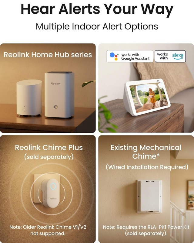 REOLINK Battery Video Doorbell (2nd Gen) 2K WirelessandWired Outdoor Camera |... gallery