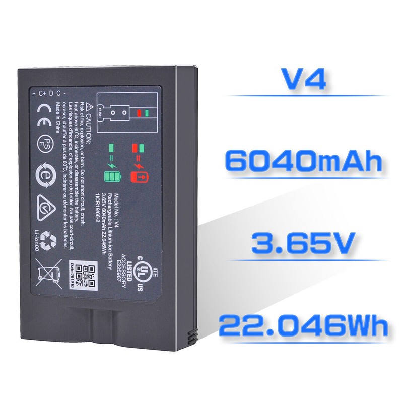 2 Pack Ring V4 Battery for Ring camera Doorbell Solar Floodligh 2/3/4/3 plus gallery