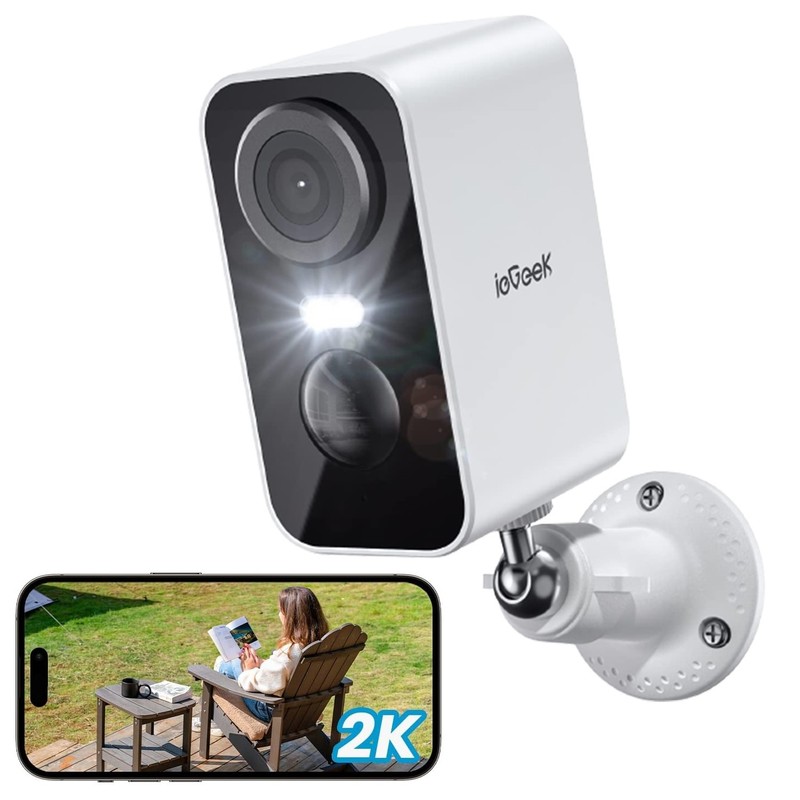 4PCS ieGeek Outdoor 2K Wireless Security Camera Home Battery CCTV System,Alexa gallery