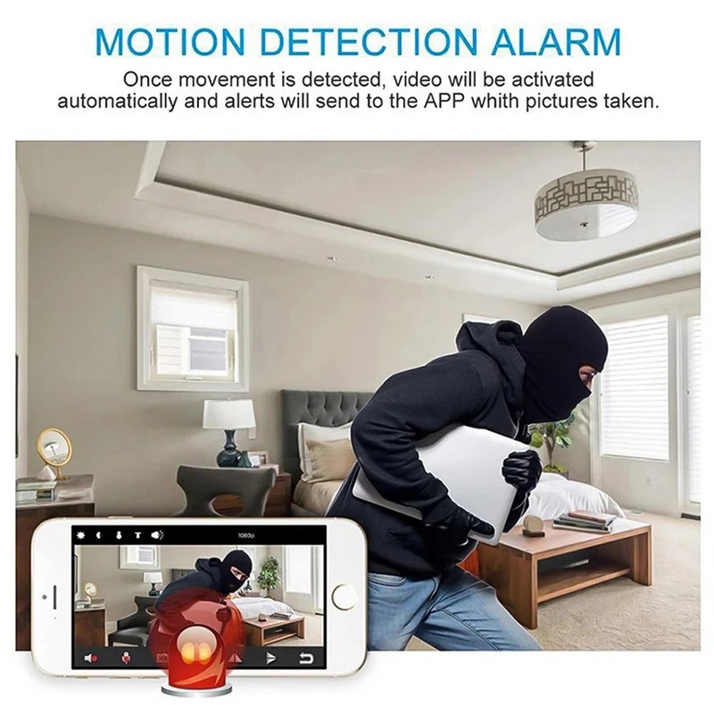 Smart Mini WiFi Camera Wireless 1080P HD Small Night Cam w/Battery Home Security gallery
