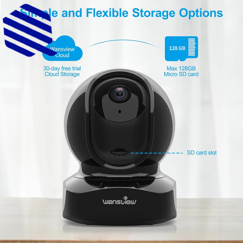 2K Indoor/Pet Cameras for Home Security 2.4G WiFi Only Q5 3MP B Home Indoor NEW gallery
