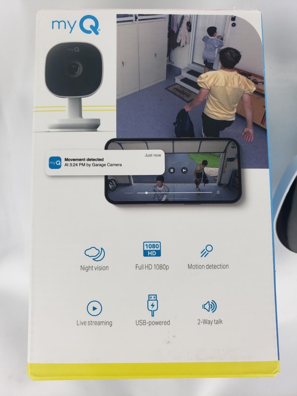 MyQ Smart Garage HD Camera / Stand alone or Upgrade To MyQ Garage Opener motion gallery