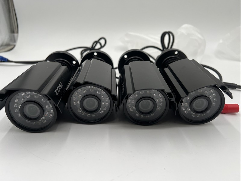 4 x Zosi ZG2112B Black Digital Bullet Security Cameras **Cameras Only Never Used gallery