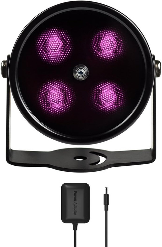 80Ft IR Illuminator | AI4 No Hot Spot Wide Angle Infrared Light for Security