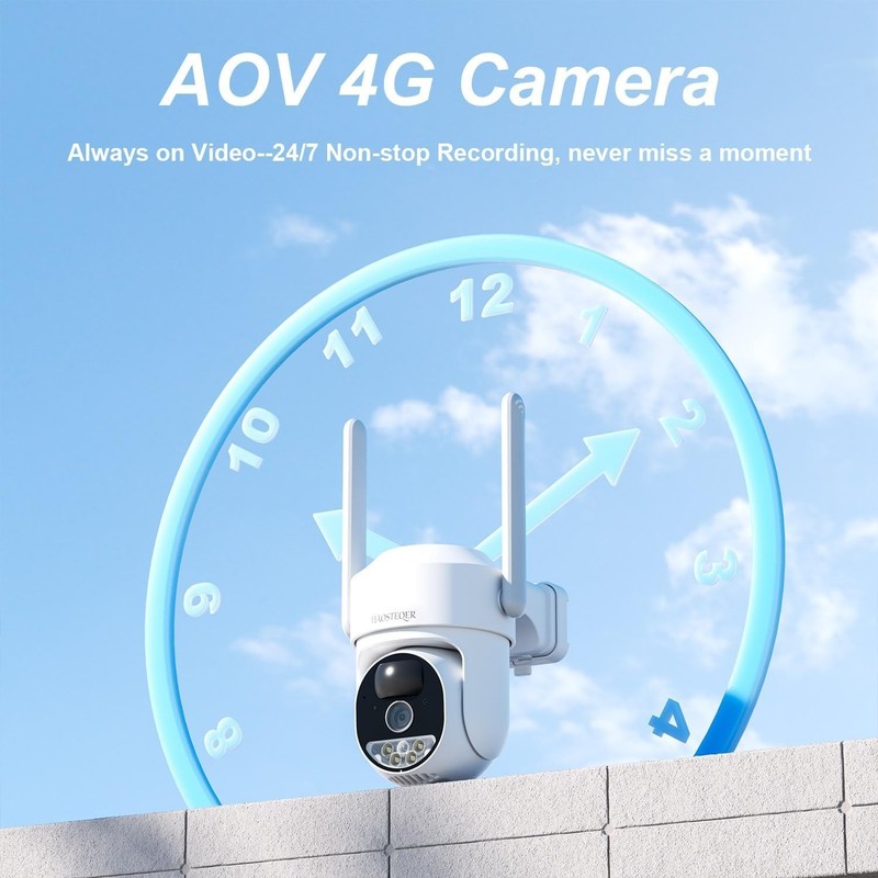Advanced 4G LTE Outdoor Security Camera - Continuous Recording with 2-Way Audio gallery