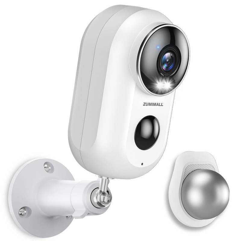 ZUMIMALL Security Cameras Wireless Outdoor with Magnetic Mount, 2K Outdoor Ca…