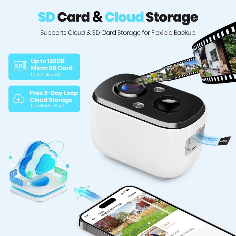 2K Security Cameras Wireless Outdoor with AI Motion Detection gallery