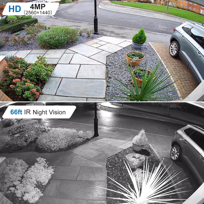 4MP PoE Security IP Bullet Camera with Microphone/Audio Outdoor gallery