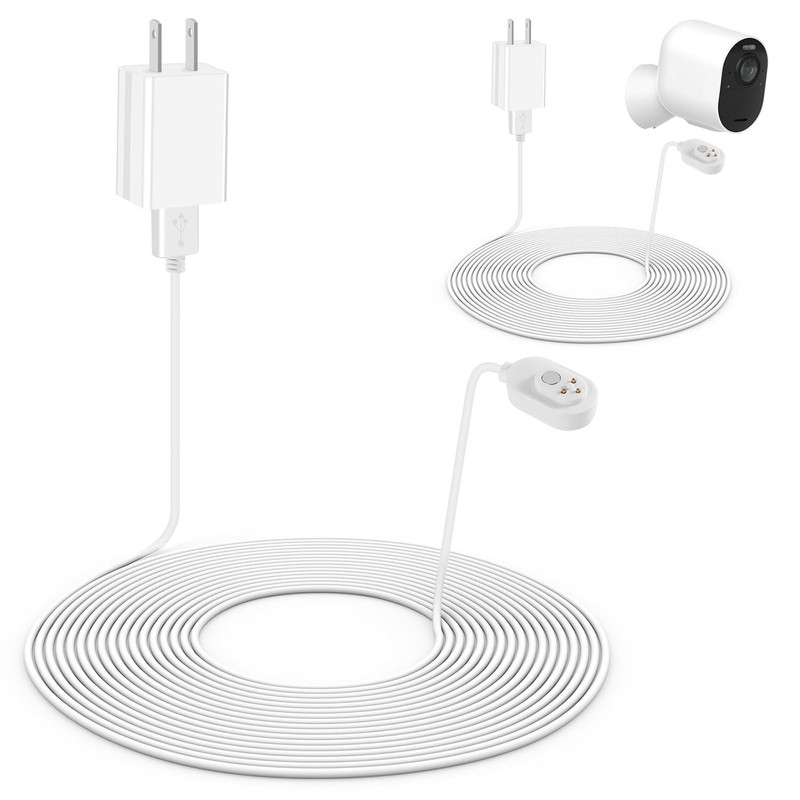 Outdoor & Indoor 2Pack Arlo Charger - 16ft Weatherproof Cable & Clips Included gallery
