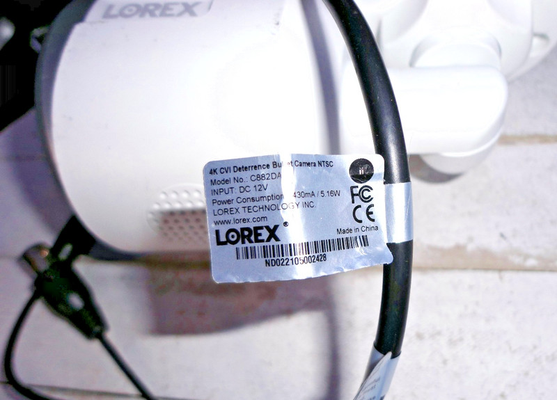 Lorex 4K Ultra HD Active Deterrence Security Camera C882DA-Z w/ BNC Cable gallery