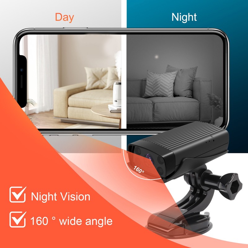 Wireless Camera HD Night Mode Support Wide Angle Panoramic View Large Capac JPOS gallery
