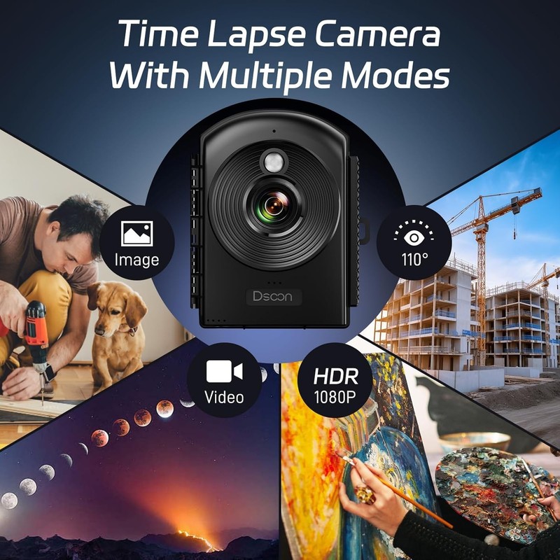 Time Lapse Camera,1080P FHD Timelapse Camera Outdoor Construction Recording,1... gallery