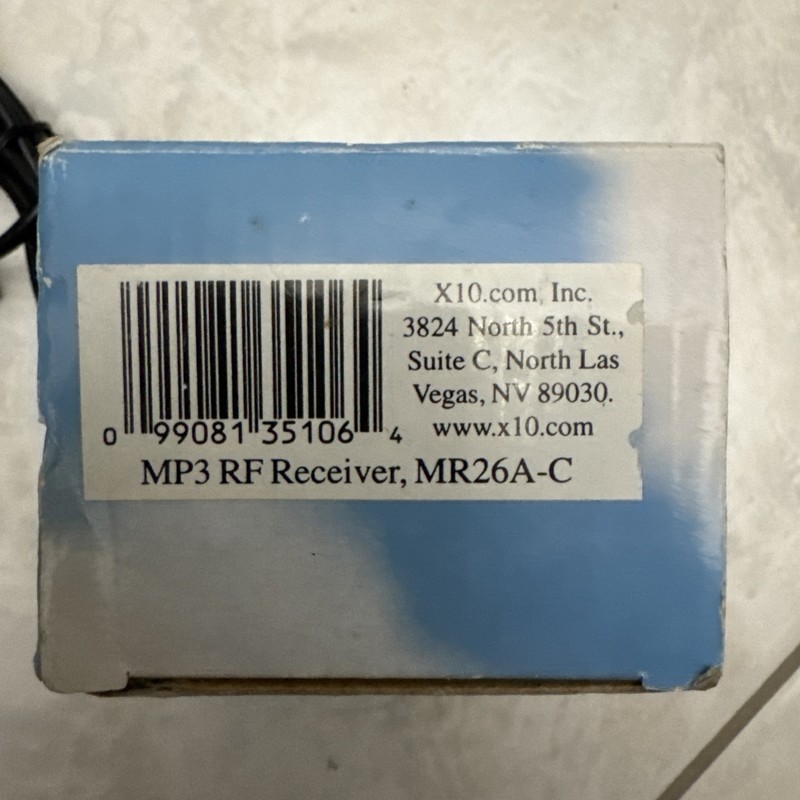 NEW X10 Model MR26A-C MP3 RF Serial Receiver gallery