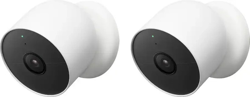 SEALED! Google Nest Security Indoor Outdoor Cameras G3AL9 (Snow) 2-Pack