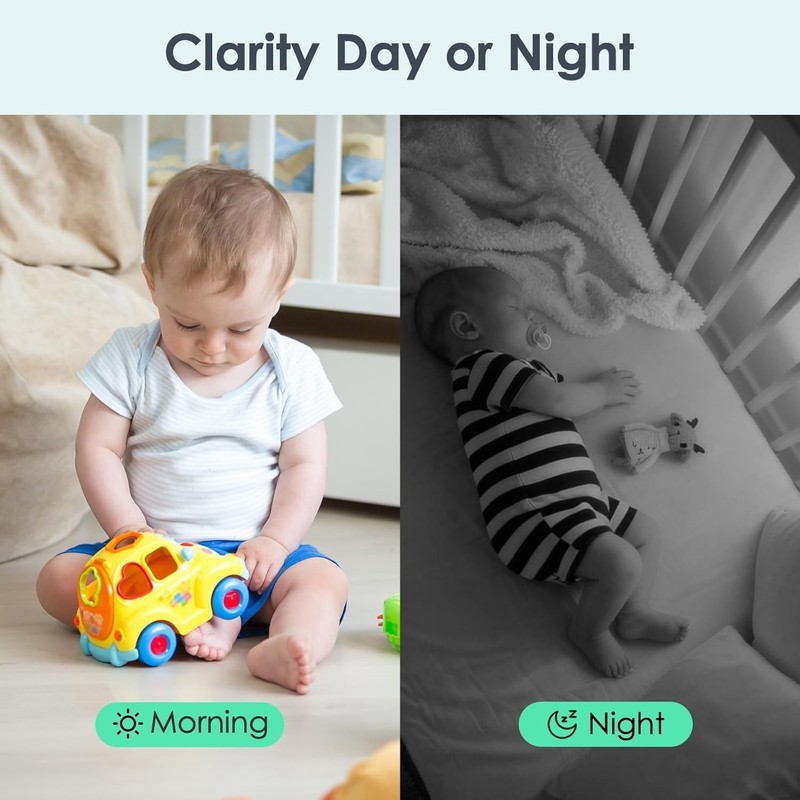Smart Baby Monitor & Pet Camera with Night Vision and Alexa Integration - 2-Pack gallery