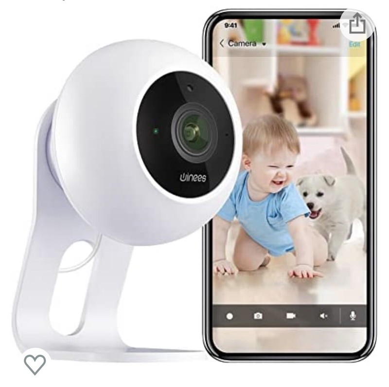 Winees Indoor Security Camera, Baby Monitor WiFi Smart Home Camera with APP 1080