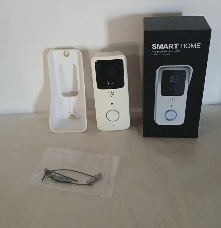 Smart Home Rainproof Wireless Doorbell Wifi Battery Camera In Original Box Works