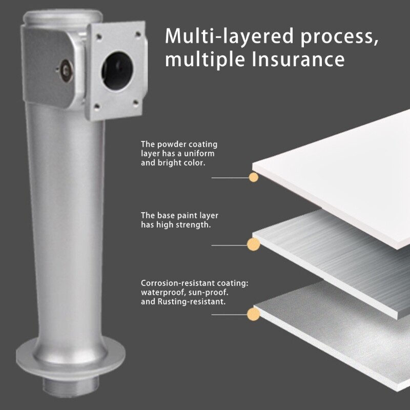 Adjustable Aluminum Stand Metal Brackets for Face Recognition & Access Control