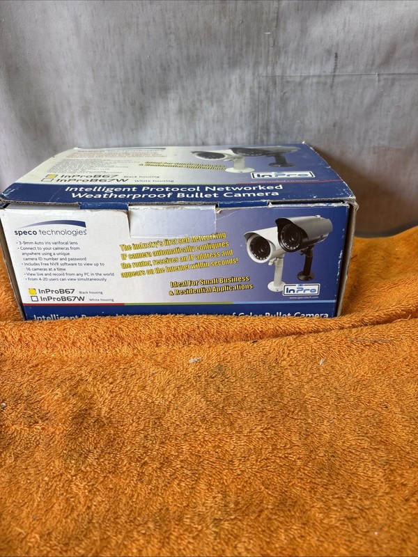 L•Speco InProB67 Black IP Networked Weatherproof Security Camera (NEW IN BOX) gallery