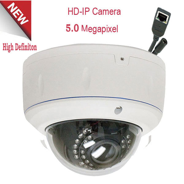5MP High Definition 1920P 30IR PoE OSD Menu IP Security Camera Varifocal Zoom