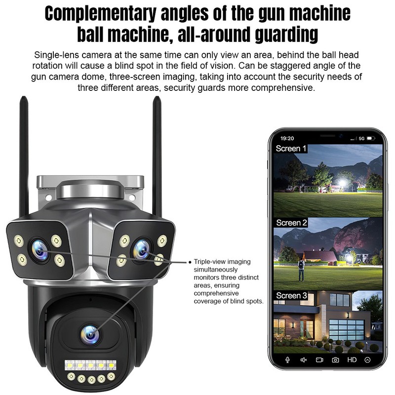 Camaras De Seguridad Para Exterior WIFI Inalambrica Con Vision Nocturna Video US gallery