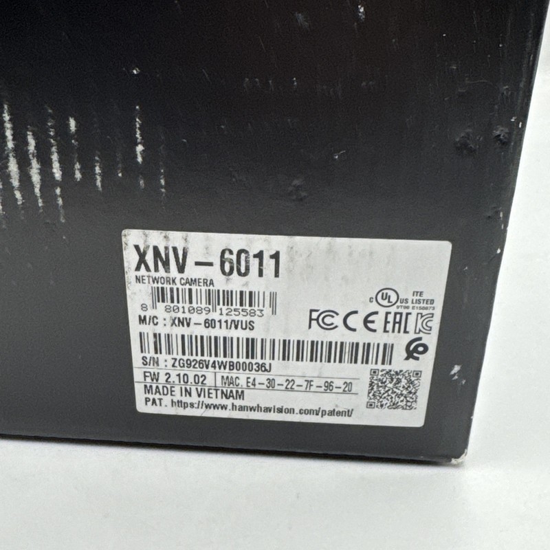 Hanwha Vision XNV-6011 2.8mm 2MP PoE Network Dome Camera gallery