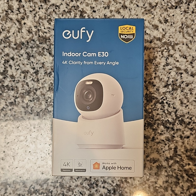 eufy Indoor Cam E30 4K Wi‑Fi IP Indoor Security Camera, Works with Apple Home