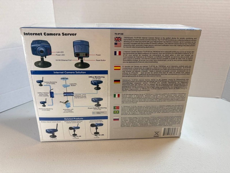 TRENDnet TV-IP100 MEDIAnet Internet Camera Server Network Surveillance NEW gallery