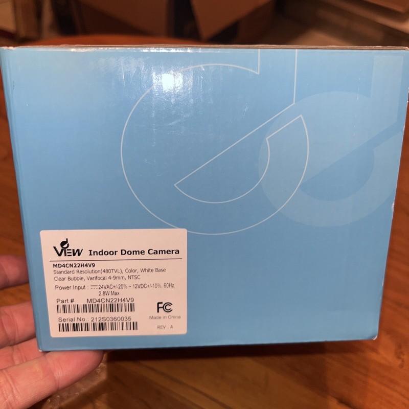 View Model MD4CN22H4V9 Standard Resolution 480TVL Indoor Dome Cameras