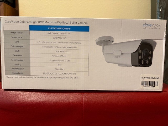 Clare Surveillance IP Camera/NVR System, New In Box gallery