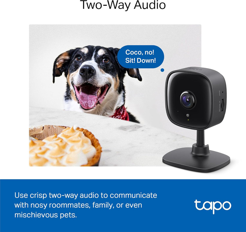 Tapo 1080P Indoor Security Camera, Baby Monitor, Dog Camera, C101 | Motion Detec gallery