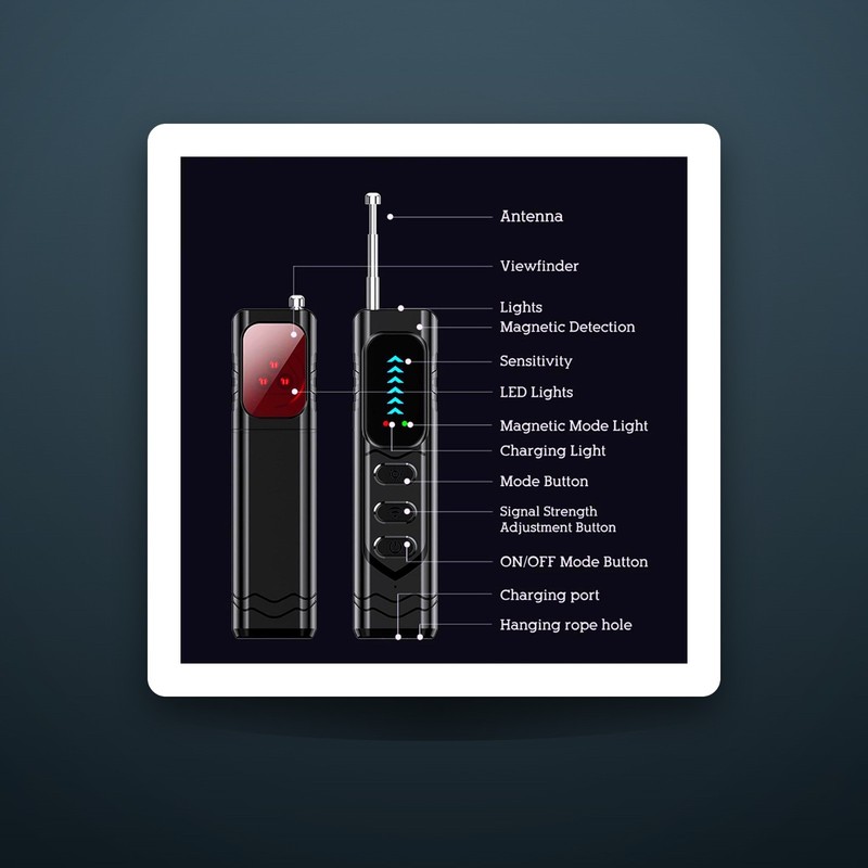 Hidden Camera Detector - Anti-Spy RF Signal Scanner & Lens Finder, Portable &... gallery