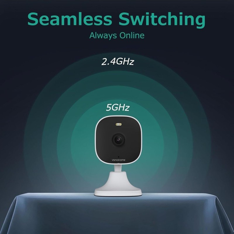 4MP Outdoor Indoor Security Cameras for Home 2.4g/5g Cameras Wired, 2PCS gallery