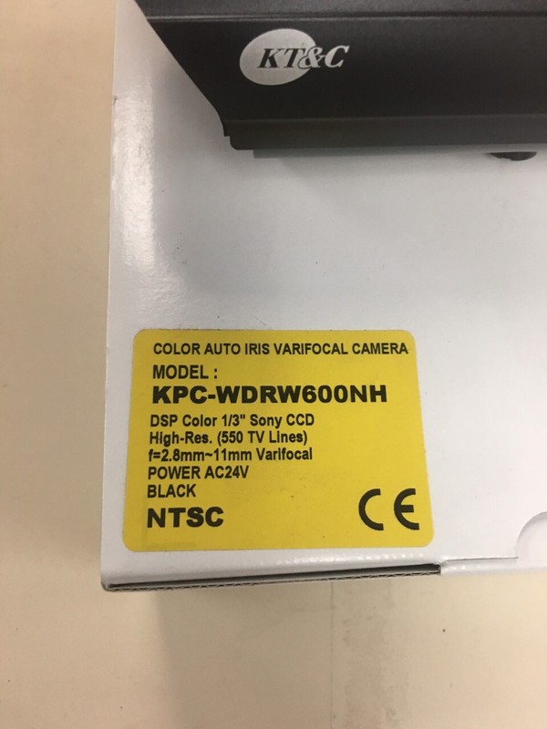 KT&C KPC-WDRW600NH 550TVL Super Night Vision WDR Color Bullet Camera, 2.8-12.0m gallery