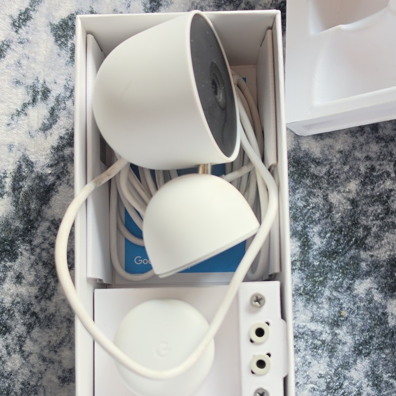 Google Nest Cam Wired 2nd Gen 1080p Wi-Fi Indoor Security Camera, 3-Pack White gallery