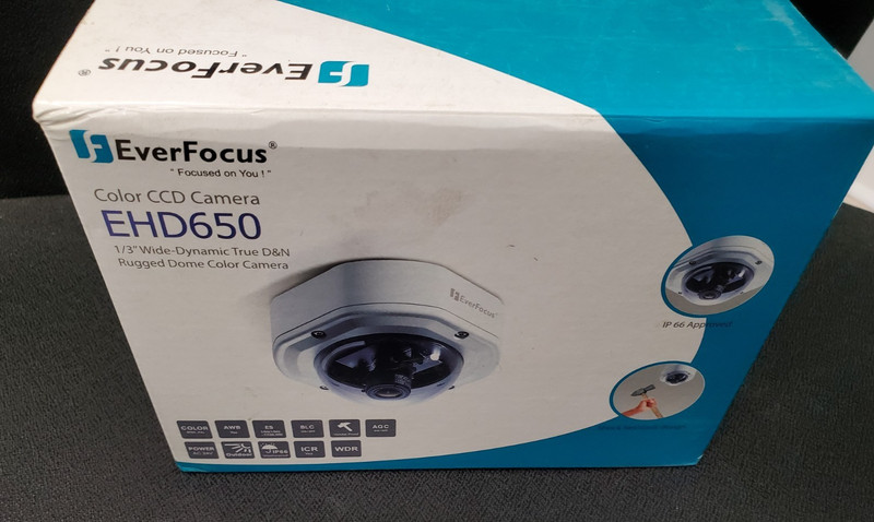 NEW EverFocus EHD650 3 in 1 3 AXIS Outdoor Rugged Dome Color Camera