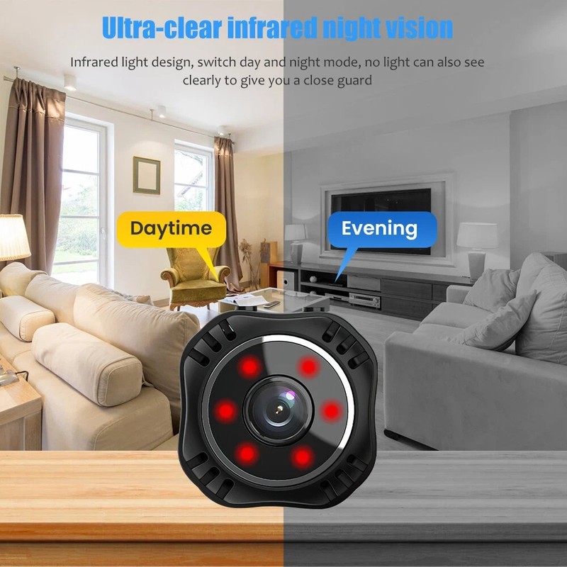 Mini Camara Oculta Espia De Seguridad WiFi 1080P Inalambrica Con Audio y Video gallery