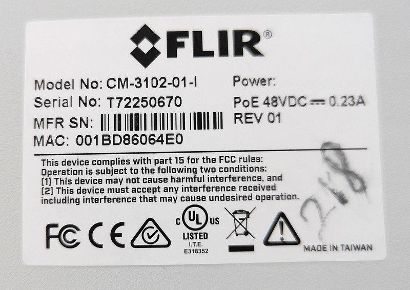FLIR CM-3102-01-I MINI-DOME IP SECURITY CAMERA gallery