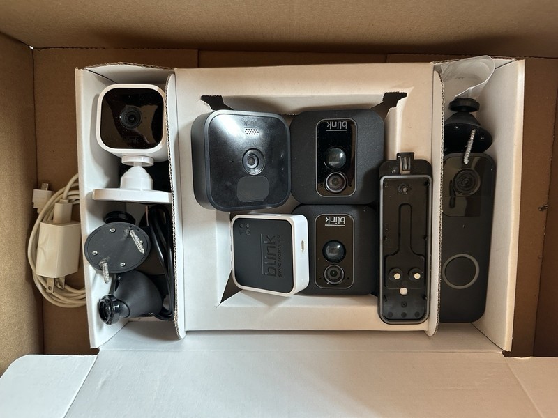 Blink 5-Camera Bundle w/ Sync Module-Doorbell Wireless Wi-Fi Indoor/Outdoor