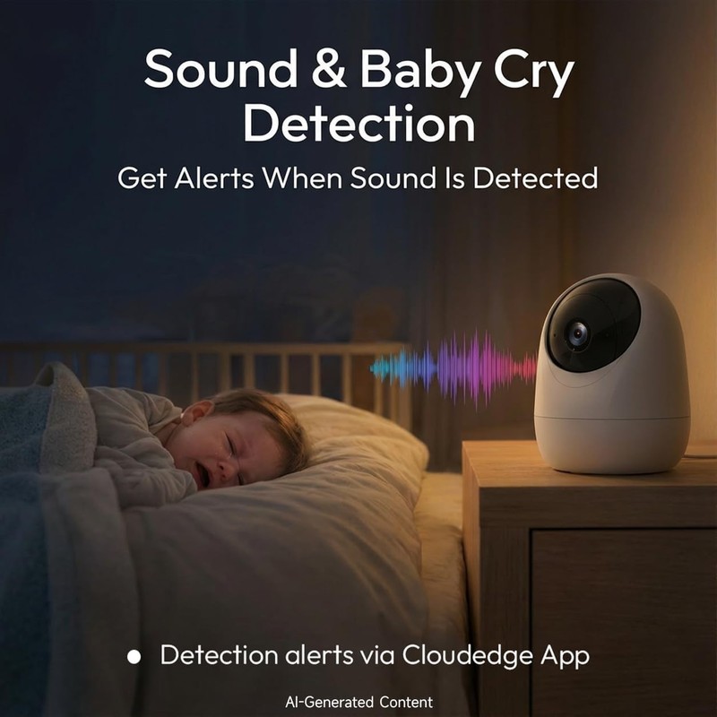 Versatile Indoor Camera with 360° Pan, Smart Alerts & Night Vision Capabilities gallery