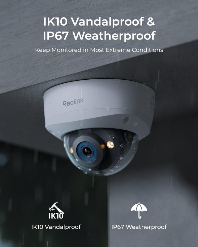 RLC-1240A First 12MP Vandalproof PoE Security Camera,145° Wide Viewing Angle,... gallery